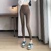 Calça Tubarão de Costela Fina, Cintura Alta com Controle de Barriga, Calça de Nove Pontos para Roupa Externa, Legging Barbie Fina Levanta Bumbum, Calça Tubarão Ultrafina