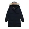 Moderna Ropa de Invierno de Alta Gama para Parejas Nueva Chaqueta de Plumas con Capucha de Longitud Media Alternativa a Productos Europeos Transfronterizos