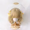 Acessório de cabelo tiara de flor rosa cintilante Lolita com duplo halo, acessórios de cabelo, tiara de halo de virgem retro, cocar de sonho