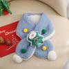 Natal à prova de frio confortável quente pescoço proteção cachecol inverno personalizado boneco de neve casual all-match personalizado bola cachecol cachecol cachecol