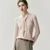 Suéter de Cachemira para Mujer Suéter de Cuello en V con Diseño de Cuello Flotante Suéter Base Holgado Otoño e Invierno Nueva Ropa Interior Reductora de Edad