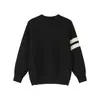 Mtlclothes Roupa Masculina Estilo Coreano Estilo Preguiçoso Colorido em Blocos Listrado Gola Redonda Suéter de Tricô Raglan Solto Tendência