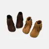 Botas Dr. Martens Infantis 2026 Estilo Outono Menina Bebê Botas Princesa com Franjas Retrô Criança Pequena Botas Birkenstock Botas Individuais para Meninas