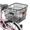 Canasta trasera para bicicleta de montaña, portaequipajes trasero, canasta, portaequipaje, canasta grande para bicicleta para llevar mochilas, canasta de hierro, universal para ciclismo