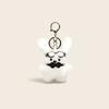 Jinnew Original Óculos Palito Cachorrinho Pelúcia Chaveiro Pingente Fofo Cachorrinho Pingente de Bolsa Pequeno Presente