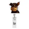 Insignia de Gato con Emoticono Insignia de Identificación de Animal Retráctil Carrete Acrílico Insignia de Perro Retráctil Nuevo Estilo Médico