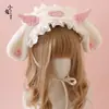 Diadema de orejas de conejo Lolita enfermedad de la cultura asiática lindo peluche alas de ángel headdress lo Niang headdress Lolita