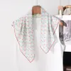 Pañuelo Cuadrado Pequeño 100% Algodón, Suave y Amigable con la Piel, Transpirable, Adecuado para Todas las Estaciones, Estilo Artístico, Pañuelo Decorativo Versátil, Bufanda para Cuello para Mujer