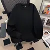 Sudadera Gruesa de Terciopelo con Cuello Redondo, Color Sólido, Manga Larga, Otoño e Invierno, Estilo Americano Oversize Holgado, Chaqueta para Hombres y Mujeres