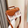 Bolsas Personalizadas para Mulheres 2026 Nova Moda Estilo Coreano Cor Contrastante Estampada Bolsa de Mão Piano Bolsa de Ombro Transversal da Moda para Mulheres