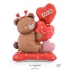 Nuevo Globo de Papel de Aluminio con Forma de Corazón de Oso de Pie Transfronterizo de Amazon para Boda, Día de San Valentín, Confesión, Decoración y Fiesta