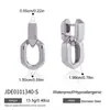 Pendientes de Acero de Titanio Elegantes y Discretos, Lujo Ligero y Sensación de Alta Gama, Versátiles para el Día a Día, Acero Inoxidable Resistente al Desgaste, Joyería Transfronteriza para Mujer