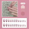 24 Piezas de Pegatinas para Uñas Artísticas, Productos Terminados para Venta Transfronteriza a Europa, América y África, con Pedrería, Uñas Postizas Removibles, Puntas de Uñas Portátiles para Puestos del Mercado