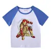 Ropa Nueva para Niños, Camisetas de Manga Corta de Verano para Niños, Camisetas Interiores Raglán para Niños y Niñas, Camisetas de Manga Media para Bebés, Tops para Niños