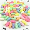Cuentas de Aceituna Acrílicas de Colores para Manualidades Cuentas Ovaladas Cuentas de Arroz Tenedor de Pan Sándwich Palillos para Frutas Accesorios para Cuentas