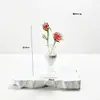Buquê de Rosa Esmaltada Zibo Mini Arranjo de Flores Artificiais de Vidro Decoração de Mesa Artesanato Presente de Dia dos Namorados