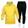 Traje de dos piezas de moda con sudadera con capucha y jersey deportivo para hombre, de estilo europeo y americano, para primavera y otoño, Ropa deportiva para hombre