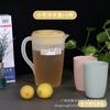 Garrafa de água fria plástico PP de grau alimentício bule de grande capacidade doméstico resistente a altas temperaturas copo para água fervida pote garrafa de água fria