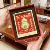 Set de Ornamentos Creativos 3D con Baño de Oro de 999 para Regalos, Eventos Empresariales y Promociones de Ventas; Regalos Físicos para Clientes