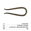 Novo Grampo de Cabelo em Forma de U Estilo Chinês para Mulheres 2025 Novo Grampo Elegante para a Parte de Trás da Cabeça, Grampo com Cabeça de Bola, Pente Grampo