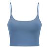 Novo Top Regata Esportivo de Yoga Feminino com Bojo Sexy Cinto Fino Costas Bonitas Fitness Top Alça Roupa de Yoga C5238