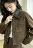 Nueva Chaqueta de Cuero Casual Versátil Estilo Coreano con Solapa y Cremallera para Mujeres Menudas, Prenda Exterior de Moda, Otoño 2026