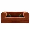 Sofá cama retro plegable, juego de sofá simple comprimido, sofá perezoso de tela integrado de doble uso para sala de estar