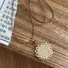 Nuevo Collar Colgante de Resina Estilo Étnico Chino Marrón Retro para Mujer Lanyard Cadena de Clavícula Accesorios Nuevo Estilo 2026