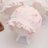 Gorro de Bebé Primavera y Otoño Transpirable para Niña Encaje Princesa Palacio Sombrero Protector Solar Meses Pequeños Niña Gorro Fetal Cálido