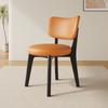 Silla de Comedor de Madera Maciza para Uso Doméstico, Silla Moderna Estilo Crema con Cojín Suave, Taburete de Comedor, Silla de Comedor con Respaldo de Lujo Ligero para Reuniones de Hotel para Adultos