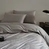 Conjunto de cama de quatro peças luxuoso de alta qualidade, 100% algodão de fibra longa, jacquard de cetim de algodão puro, adequado para dormir nu, inclui lençol de baixo e capa de edredom