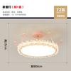 Lámpara de dormitorio principal nórdica moderna minimalista corona led lámpara de sala de estudio personalizada creativa de cristal cálida romántica lámpara de habitación