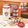 Cubo Termo para Almuerzo de Acero Inoxidable de 450 ml Extra Largo 24 Horas Artefacto de Almuerzo para Oficinista 2025 Nuevo Vacío