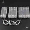 Caixa de Bateria Transparente Nº 5 AA 2 Células 3 Células 4 Células Compartimento para Pilhas Nº 5 Conexão em Série com Cabo, Interruptor e Tampa Suporte de Bateria