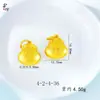 Animales de Oro Antiguo Bolsita de la Suerte Pequeña Accesorios Colgantes Pulsera Tejida a Mano Accesorios de Joyería Dorada Mate DIY Venta al por Mayor