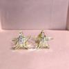Cao Shi Coreano Verão Novos Brincos Requintados Pequena Estrela Do Mar Zircão Brincos Femininos Celebridade Da Internet Elegante Estrela Pequenos Brincos