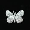 Accesorios creativos de joyería para teléfono móvil DIY, mariposa de diamante, mariposa de diamante completa, accesorios dorados, tocado, agujero, decoración de zapatos