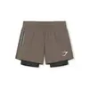 Pantalones de Cinco Puntos Estilo Americano, Shorts Elásticos de Manga Corta, Deporte Fitness para Hombre Verano Running Secado Rápido Adulto Universal Conjunto de Dos Piezas