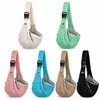 Bolsa de Transporte Portátil para Animais de Estimação ao Ar Livre com Fivela Ajustável para Animais de até 15 catties Ombro Único Transversal Verão Respirável Bolsa para Gato Bolsa para Cachorro