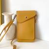 Bolsa Duradera para Teléfono Móvil con Textura de Cuero Nuevo Estilo Vertical 2026 Bolsa Pequeña para Teléfono Móvil Doble Capa Mini Elegante Bolso para Mujer