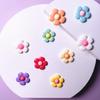 Clip para el cabello de resina dulce de 20 mm con flor pequeña, decoración, DIY, carcasa para teléfono móvil, pequeño colgante, material para joyería