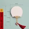 Y*H Leque de Papel de Arroz de Bolso Mini Ventilador de Bebê Adereços de Dança Lembrança de Viagem Corte de Seda Feito à Mão