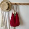 Bolso Tote de Estilo Lazy de Comercio Exterior para Mujeres 2025 Nuevo Nicho de Alta Gama Bolso Tejido Vacaciones en la Playa Bolso de Hombro