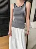 Chaleco de Punto Sikan Otoño Nueva Moda Cuello en U Ajustado con Bordes en Contraste SN9299