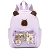 Bolsa de Hombro Transparente Linda de Capibara para Dolor de Hombro Verano Nuevo Mochila Personalizada de Animales de Dibujos Animados Gran Capacidad Bolsa de Regalo