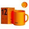 Taza de acero inoxidable 316 transfronteriza con tapa, 12 oz, taza de café elegante, taza de leche para oficina, taza de té