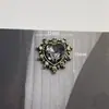 Accesorios de aleación de diamante barroco serie negro oscuro industria pesada retro pasador accesorios para el cabello zapatos con agujero flor material DIY