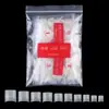 Manicura 500 Piezas En Bolsas Cortas Francesas Media Punta Color Transparente Color Natural Uñas Postizas Francesas Piezas En Caja