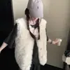 Estilo Novo Outono e Inverno Colete de Lã Sintética Estilo Preguiçoso Casaco de Pele Shearling Toscana Colete Quente