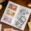 Libro de Pegatinas Troqueladas de Alta Calidad: Dúo Sueño Dulce, Estilo Vintage Japonés, Material para Diario DIY, Collage de Tarjetas para Parte Trasera del Teléfono